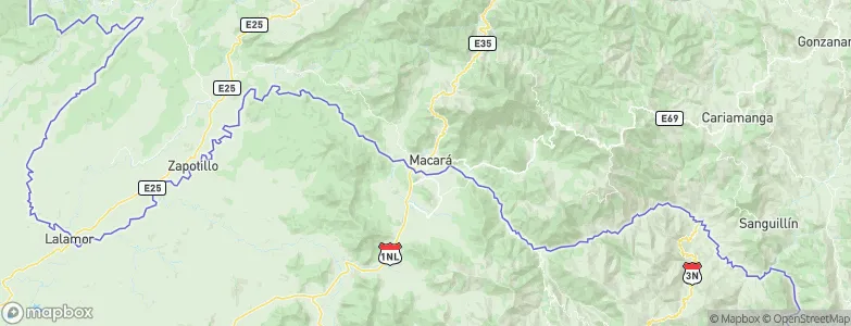 Macará, Ecuador Map