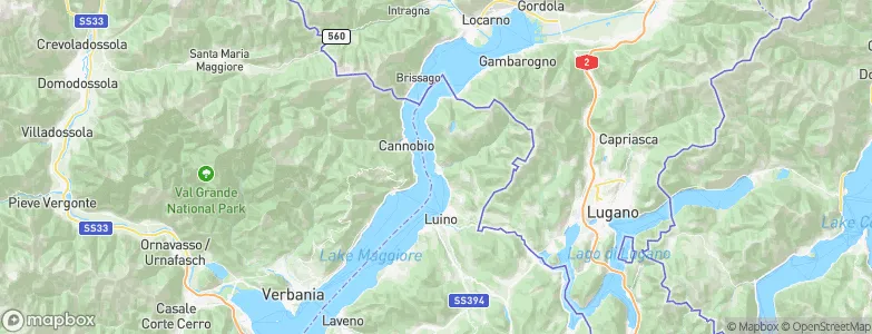 Maccagno, Italy Map