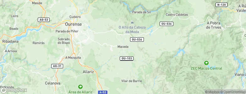 Maceda, Spain Map