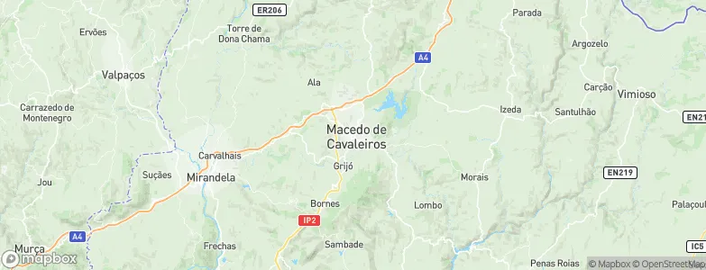 Macedo de Cavaleiros, Portugal Map