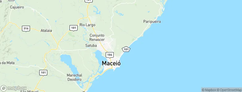 Maceió, Brazil Map