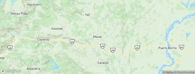 Maceo, Colombia Map