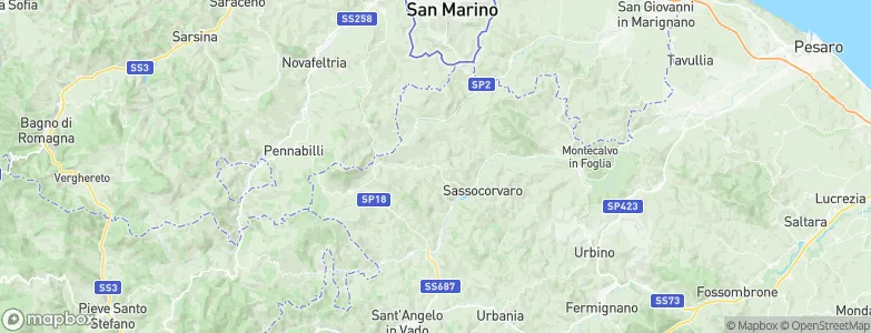 Macerata Feltria, Italy Map