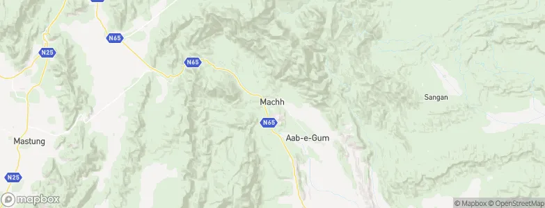 Mach, Pakistan Map