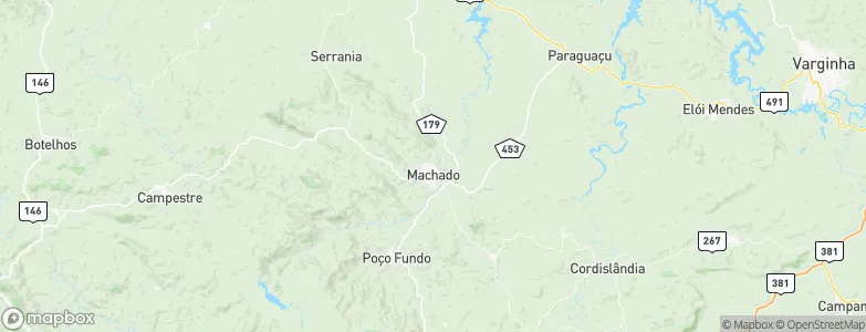 Machado, Brazil Map