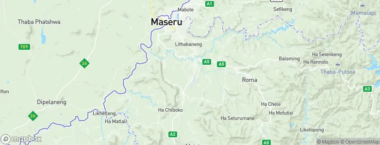 Machekoaneng, Lesotho Map