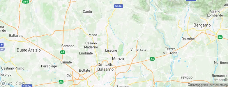 Macherio, Italy Map