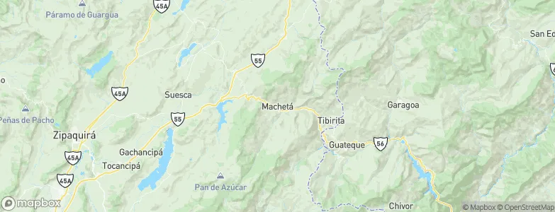 Machetá, Colombia Map