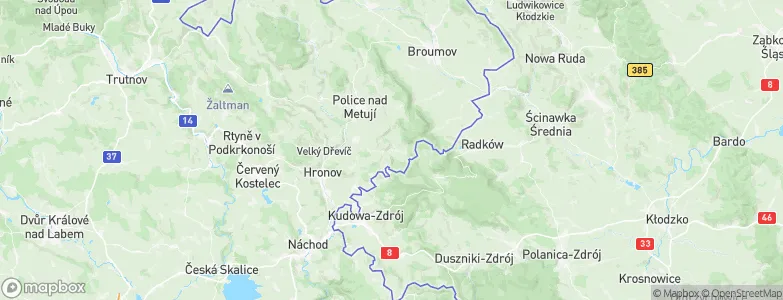 Machov, Czechia Map