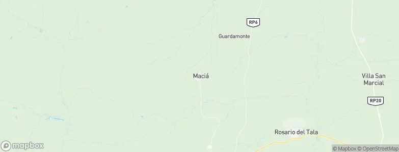 Maciá, Argentina Map