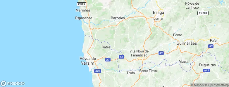 Macieira de Rates, Portugal Map