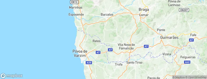 Macieira de Rates, Portugal Map