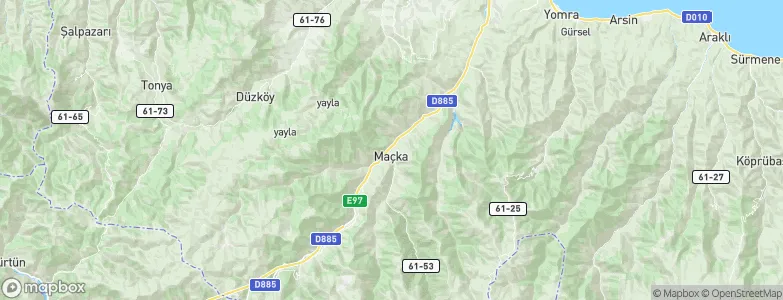 Macka, Turkey Map