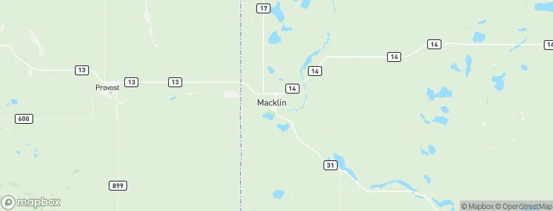 Macklin, Canada Map