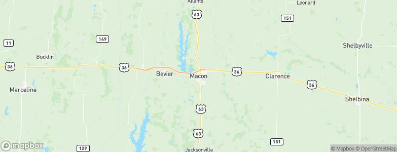 Macon, United States Map