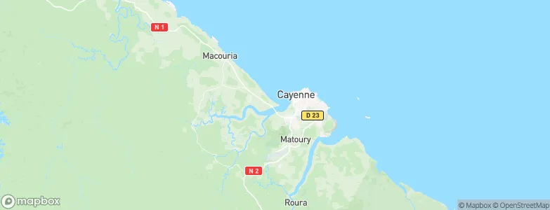 Macouria, French Guiana Map