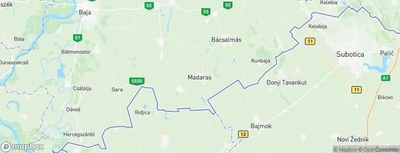 Madaras, Hungary Map