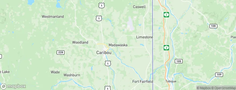 Madawaska, United States Map