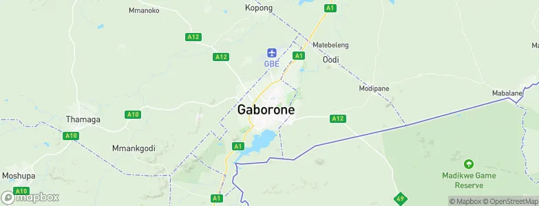 Madibeng, Botswana Map