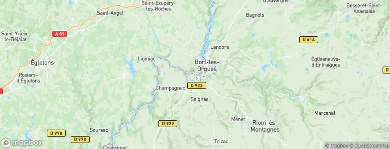 Madic, France Map