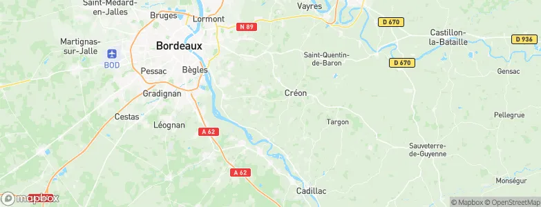 Madirac, France Map