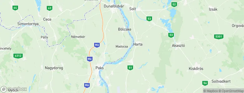 Madocsa, Hungary Map