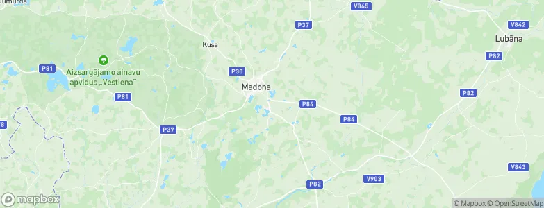 Madona Municipality, Latvia Map
