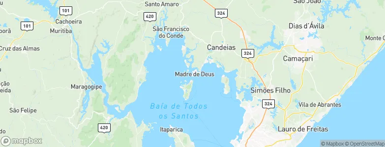 Madre de Deus, Brazil Map