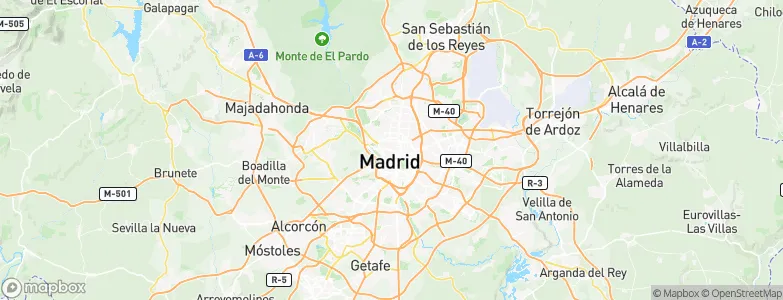 Madrid, Spain Map
