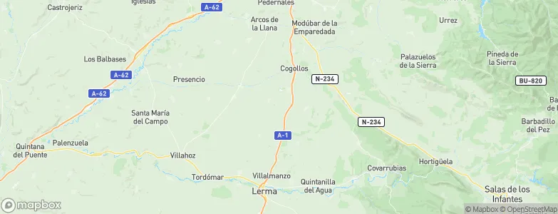 Madrigalejo del Monte, Spain Map