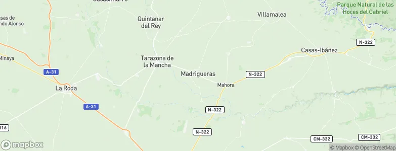 Madrigueras, Spain Map