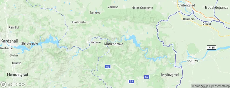 Madzharovo, Bulgaria Map