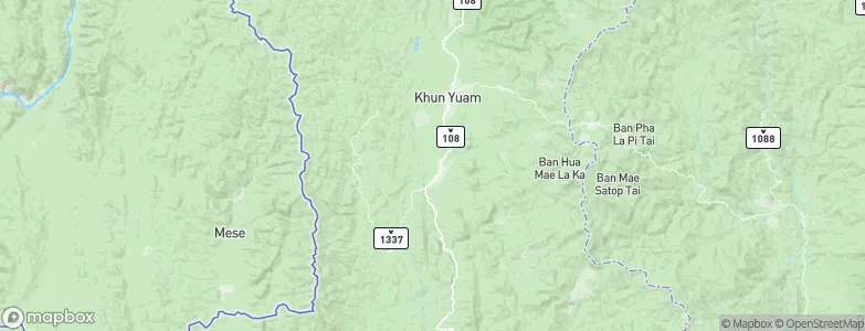Mae Hong Son, Thailand Map