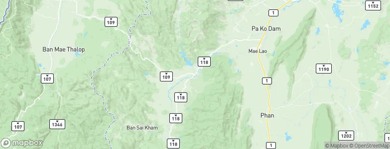 Mae Suai, Thailand Map