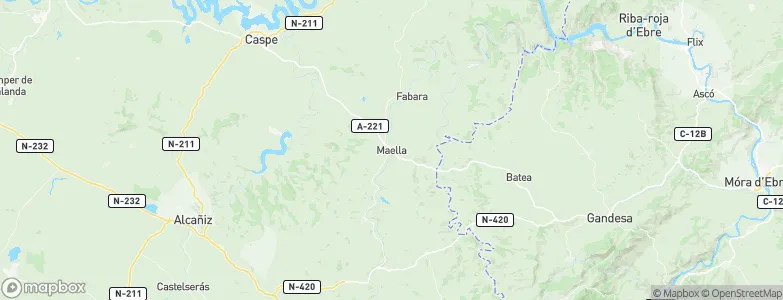 Maella, Spain Map