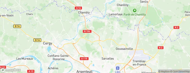Maffliers, France Map