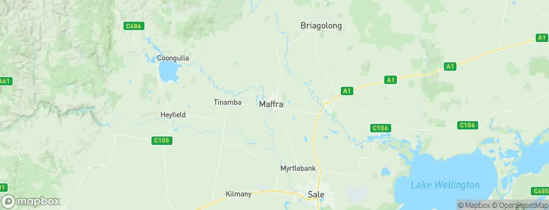 Maffra, Australia Map