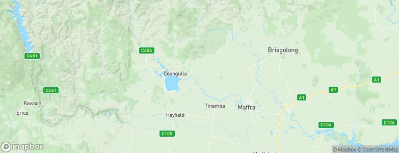 Maffra West Upper, Australia Map