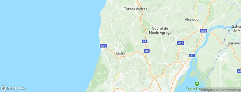 Mafra, Portugal Map