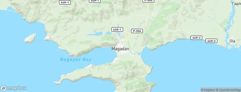 Magadan, Russia Map