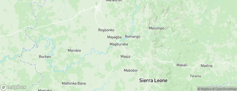 Magburaka, Sierra Leone Map