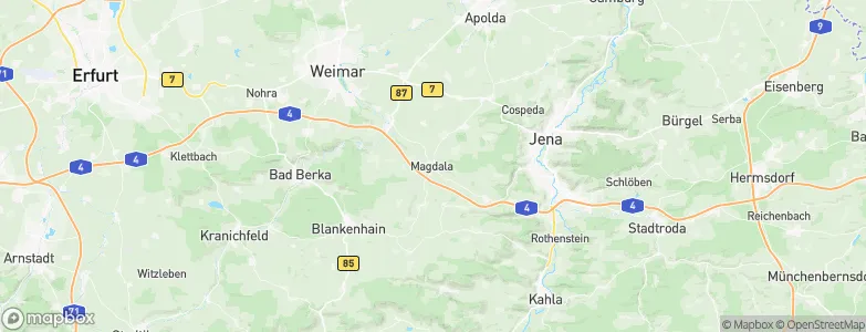 Magdala, Germany Map