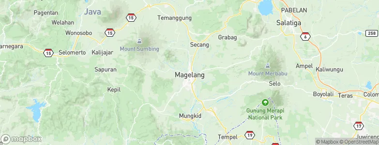 Magelang, Indonesia Map