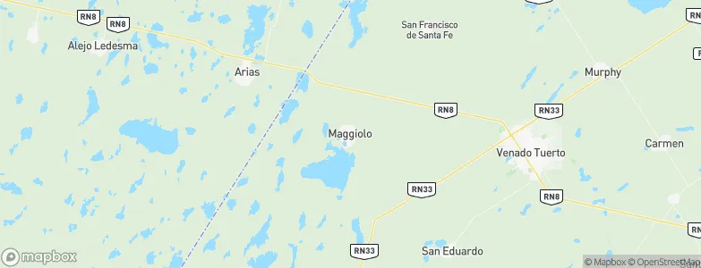 Maggiolo, Argentina Map