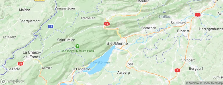 Magglingen, Switzerland Map
