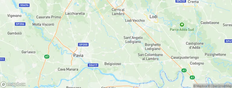 Magherno, Italy Map
