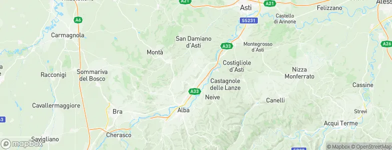 Magliano Alfieri, Italy Map