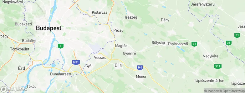 Maglód, Hungary Map