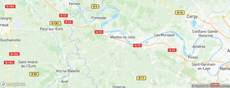 Magnanville, France Map