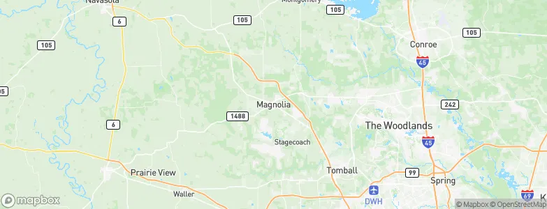 Magnolia, United States Map